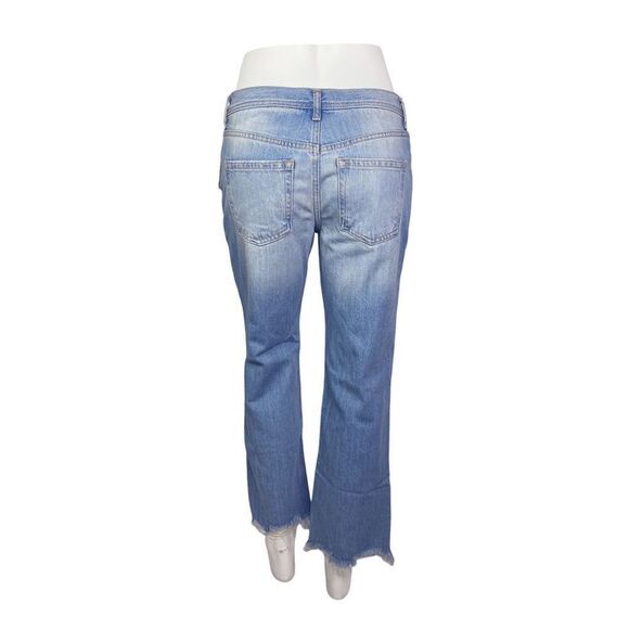 We the Free x Free People Maggie Mid Rise Straight Distressed Jeans - Picture 5 of 9